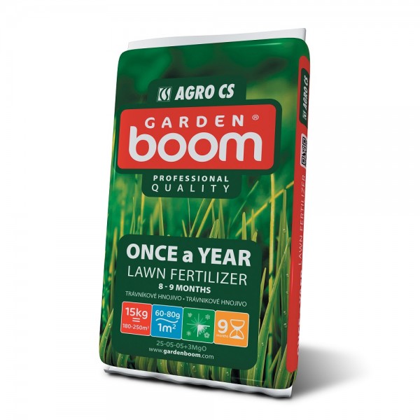 Ingrasamant pentru gazon Garden Boom Once a Year, 15 kg