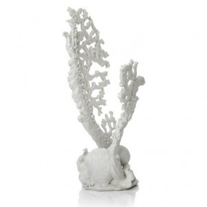 Ornament biOrb sculptura coral alb, mediu
