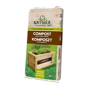 Compost pentru jardiniere Natura, 50 litri, strat 2